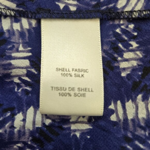 Rebecca Taylor 100% Silk Graphic Print Fit & Flare Mini Dress Size 4 - Picture 6 of 6